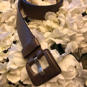 Banana republic taupe genuine leather belt S